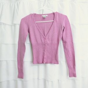 Urban Behavior Pink Sweater Crop Top